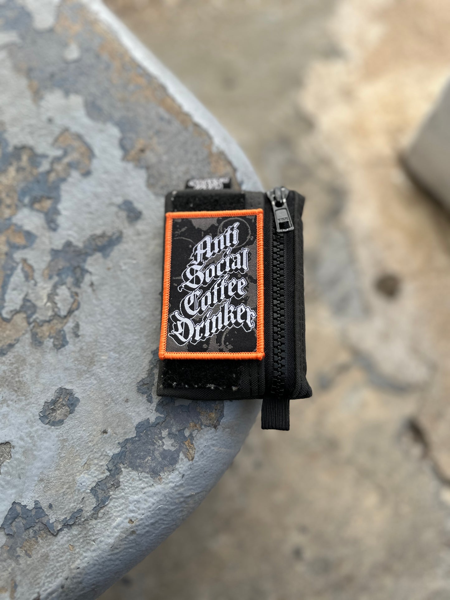 Anti-Social Coffee Drinker Woven Patch Westbound