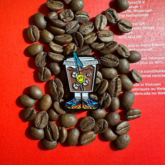 Cold Brew Dude Enamel Pin