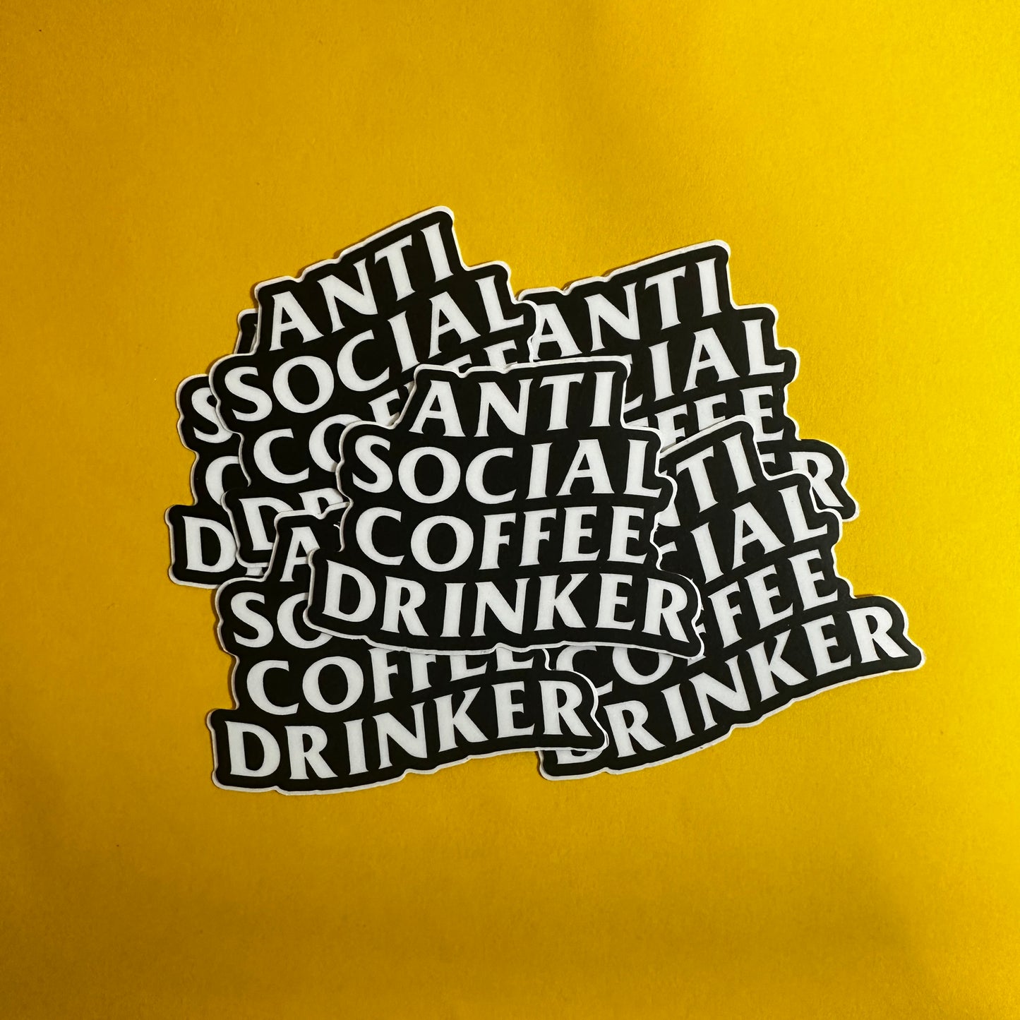 Anti Social Coffee Drinker Sticker