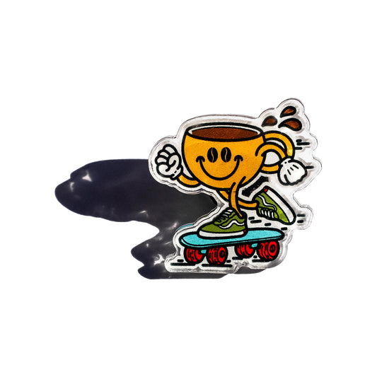 Skater Dude Acrylic Pin