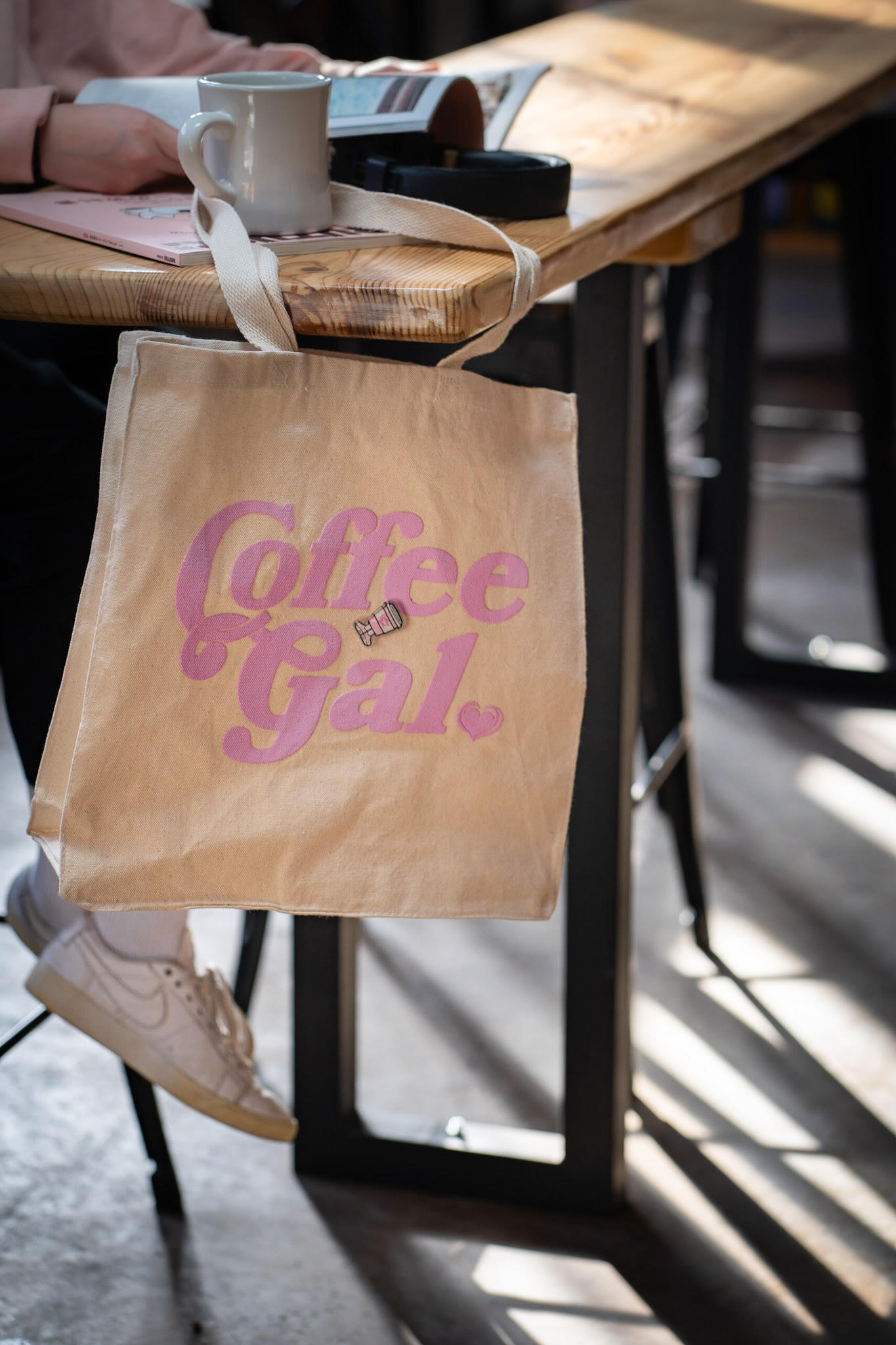 Coffee Gal Canvas Tote Bag