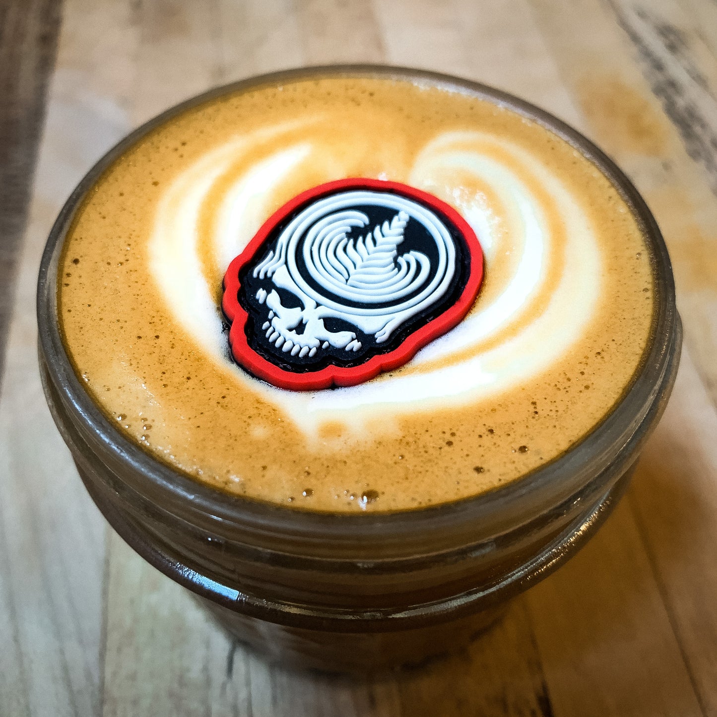 Latte Skull Art