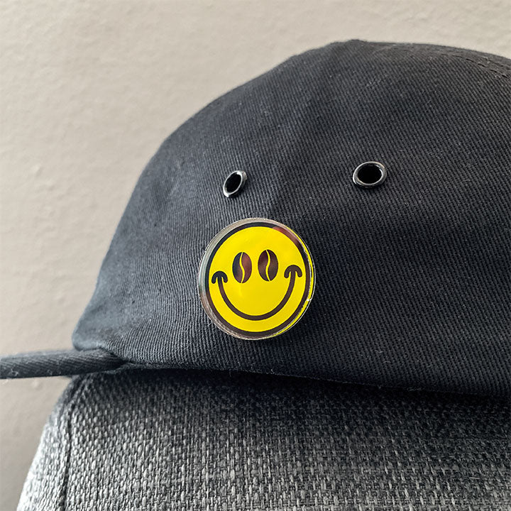 Smiley Face Coffee Pin