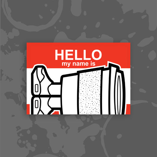 Hello My Name Is Sticker