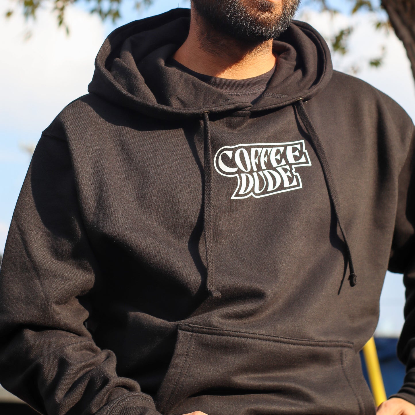 Wavy Coffee Dude Hoodie